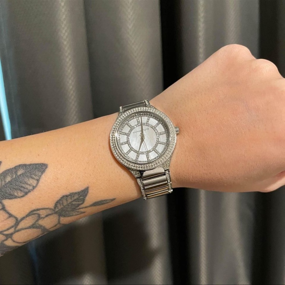 Michael Kors Silver Watch with Crystals